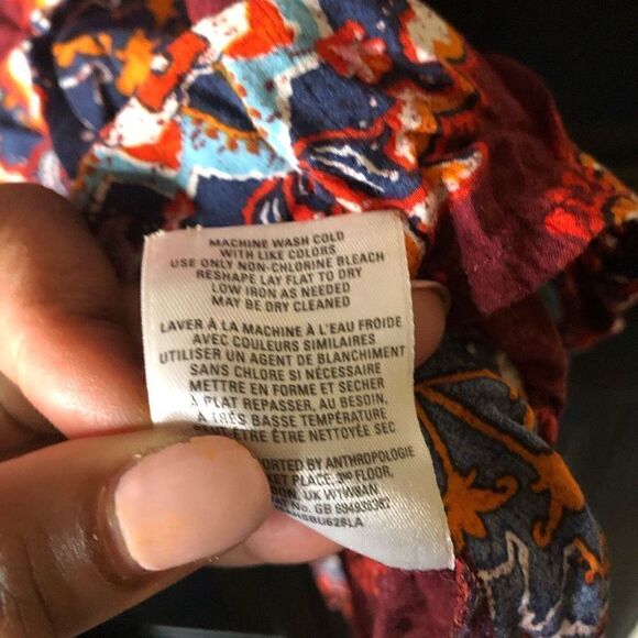 Anthropologie Meadow Rue Blouse Womens XS Medallion Boho Short Sleeve Tunic - Picture 6 of 7